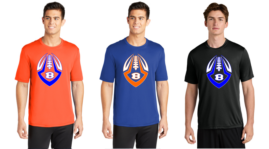 BHS Football Moisture Wick Tee