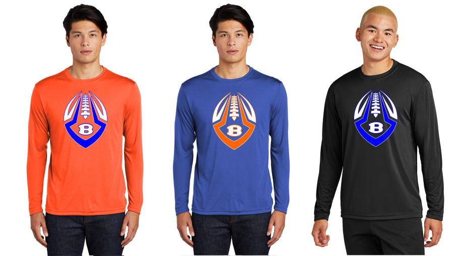 BHS Football Longsleeve Moisture Wick Tee