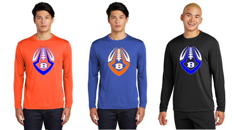 BHS Football Longsleeve Moisture Wick Tee