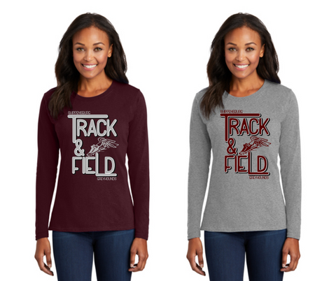 Ship Track Ladies Cotton Longsleeve Tee