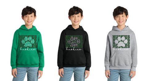 ERH Huskies Cotton Hoodie -  YOUTH