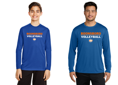 BMS Volleyball Longsleeve Moisture Wick Tee